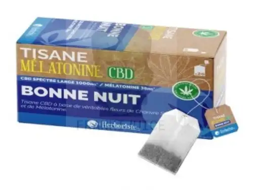 L'herboriste Tisane Mélatonine CBD - 20 sachets