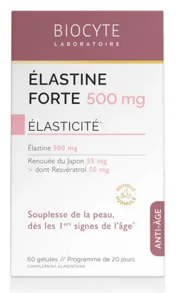 Biocyte Elastine forte 500mg 40 comprimés