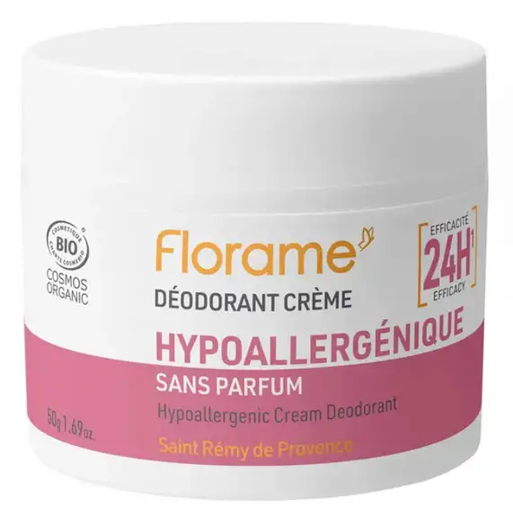 Florame Déodorant Crème Hypoallergénique 50g
