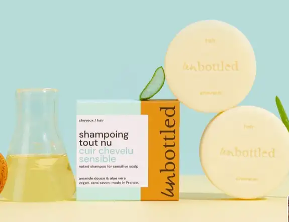 Unbottled Shampoing Solide Tout Nu 75g -Cuir chevelu sensible