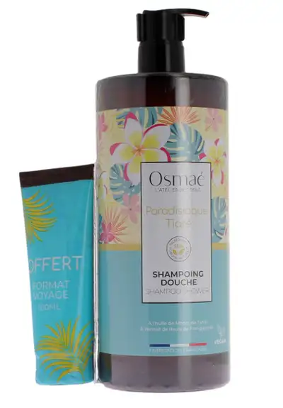 Osmaé Shampoing Douche Paradisiaque tiaré + 100ml offert