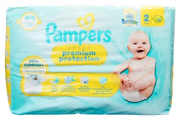 Pampers Premium Protection T2 4-8kg 35 couches