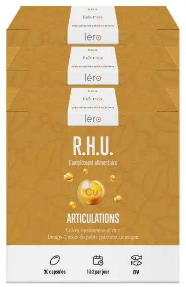 Léro R.H.U Confort articulaire Lot de 3 x 30 capsules