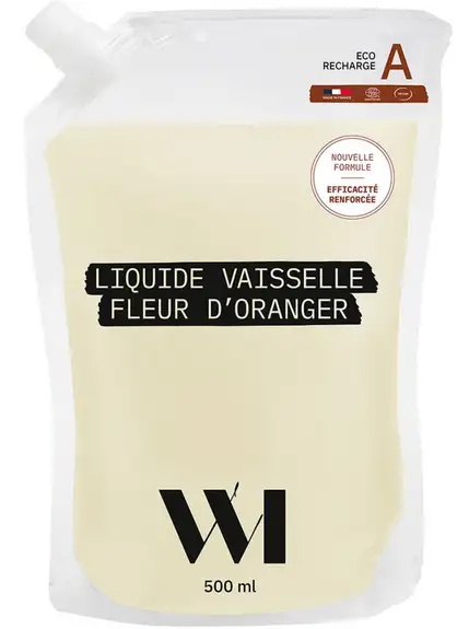 WhatMatters Recharge Liquide Vaisselle Fleur d’oranger - 500 ml