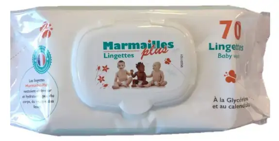 LOT DE 3 Lingettes Marmailles Plus - 3x70