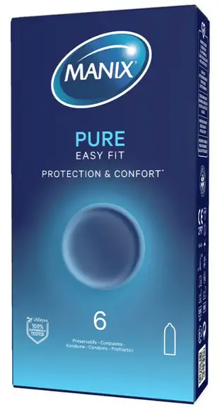 Manix Pure Easy Fit 6 préservatifs