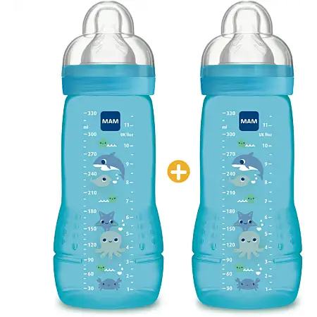 MAM Biberon 330ml 6 mois et + x2