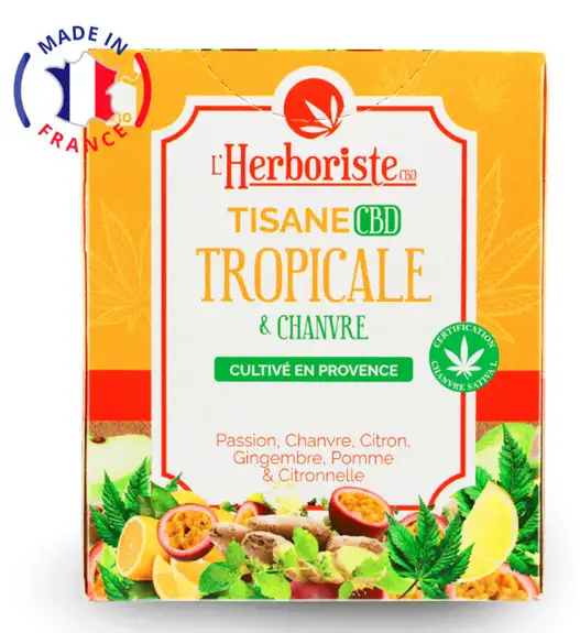 L'herboriste Tisane Tropicale et chanvre - 10 sachets