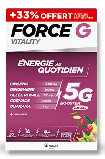 Force G Vitality Énergie au quotidien 10 ampoules