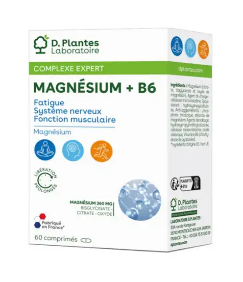 D.Plantes Magnésium + B6 60 comprimés