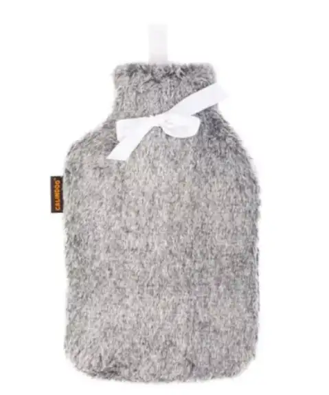 CALINDOO Bouillotte grise avec nœud 2L