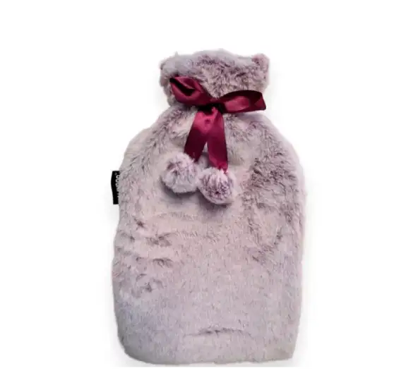 CALINDOO Bouillotte housse noël framboise