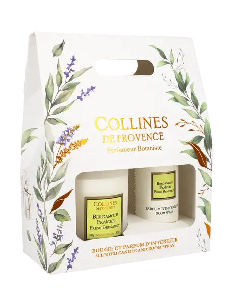 Coffret Parfum d'Intérieur Duo Senteur : bergamote fraîche