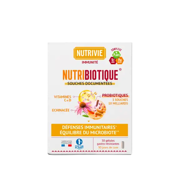Nutrivie Immunité Nutribiotique 30 gélules