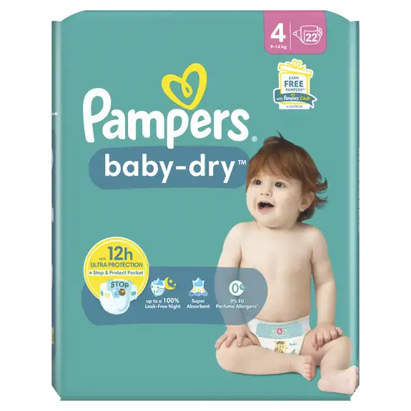 Pampers Baby-Dry Couches T3 (5-9k g) - 35 couches