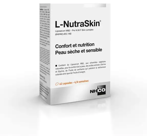Anti gaspi 01/26 Nhco L-Nutraskin Peaux Sèches 42 Capsules