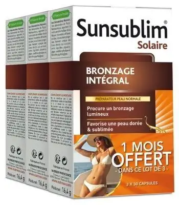 Nutreov Sunsublim Bronzage Intégral Lot de 3 x 30 Capsules