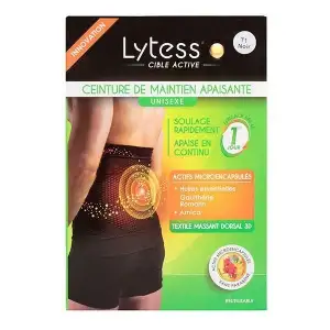 Lytess Cible Active Ceinture de Maintien Apaisante T4 Noir