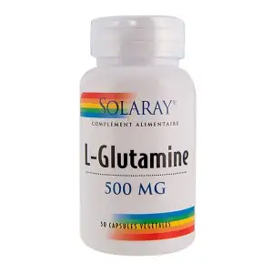 Solaray L-Glutamine 500 mg - 50 capsules végétales