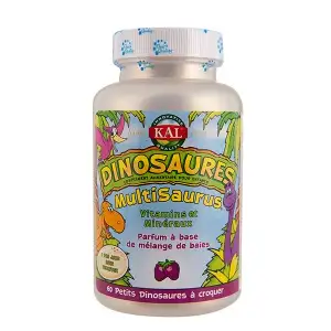 Solaray KAL Dinosaures Multisaurus - 60 comprimés à croquer