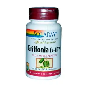 Solaray Griffonia 5-HTP + Millepertuis - 30 capsules végétales