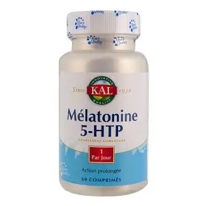 Kal Mélatonine 1,9mg + 5-HTP 50mg- 60 comprimés