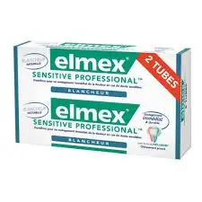 Elmex Sensitive Professional Blancheur Lot de 2 x 75 ml
