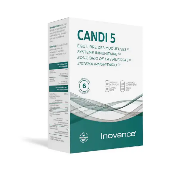 Inovance Candi 5 - 30 gélules+ 30 comprimés Ysonut