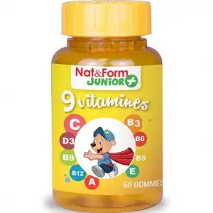 Nat & Form Ours+ 9 vitamines 60 oursons