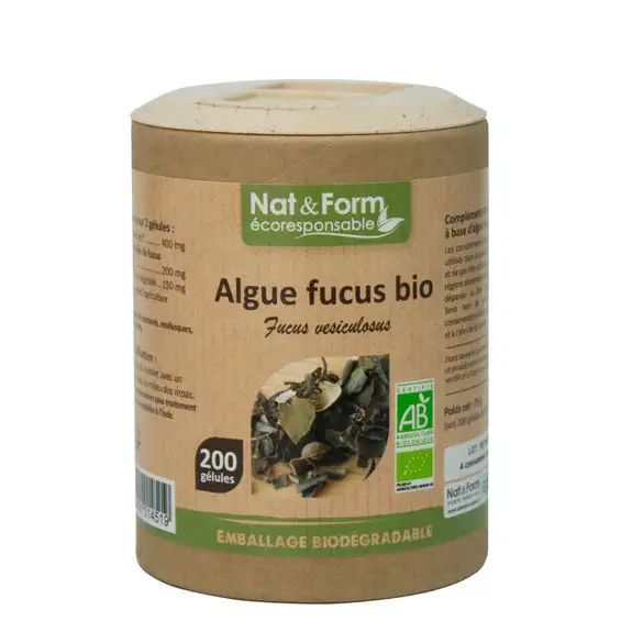 Nat & form Fucus Bio 200 gélules