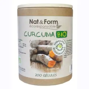 Nat & form Curcuma Bio 200 gélules