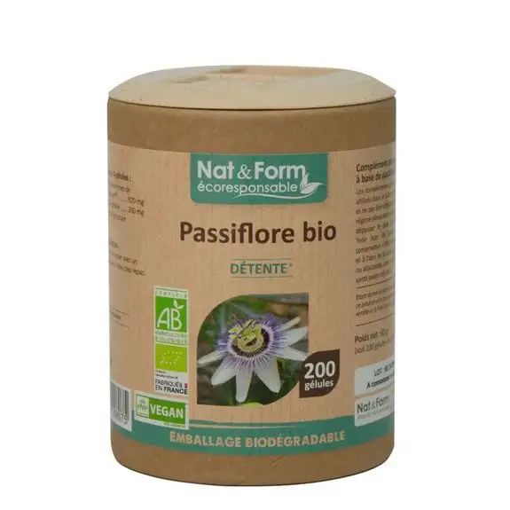 Nat & Form Passiflore Bio 200 gélules