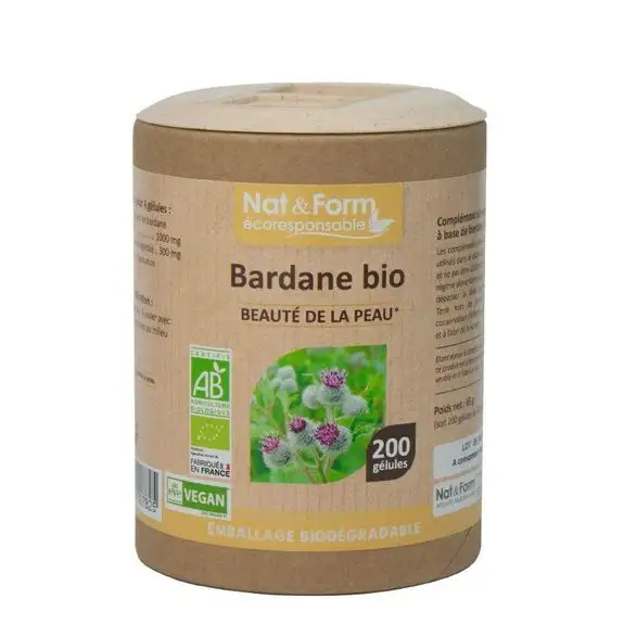 Nat & Form Bardane Bio 200 gélules