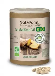 Nat & Form Gingembre Bio 200 gélules