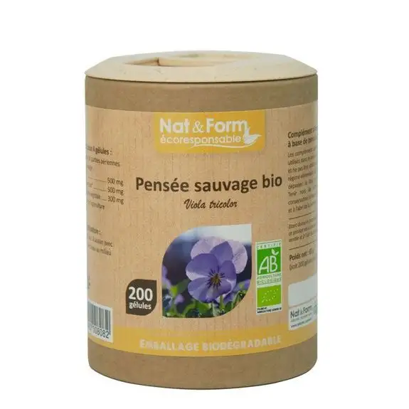 Nat & Form Pensée sauvage Bio 200 gélules