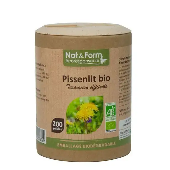 Nat & Form Pissenlit Bio 200 gélules