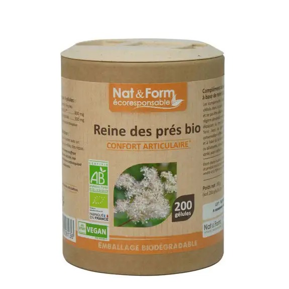 Nat & Form Reine des Prés Bio 200 gélules