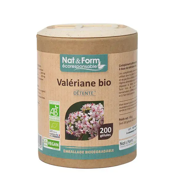 Nat & Form Valériane Bio 200 gélules
