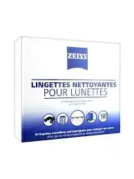 Zeiss Lingettes Nettoyantes pour Lunettes 30 Lingettes