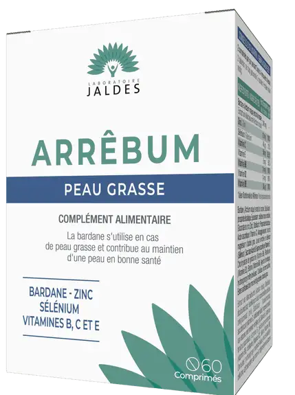 Arbum ou Arrebum Peaux grasses 60 comprimés Jaldes