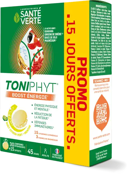 Santé Verte Toniphyt Boost 30 + 15 comprimés