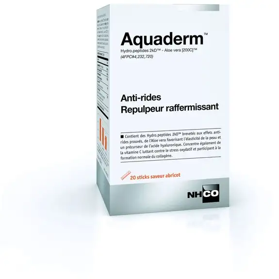 NHCO Aquaderm Anti-rides repulpeur 20 sticks abricot