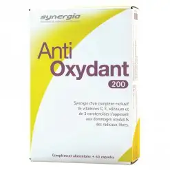 Synergia Anti oxydant 200, 60 capsules