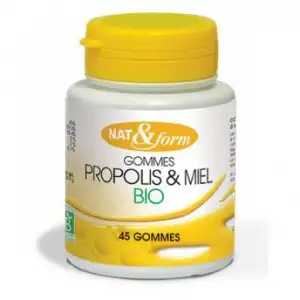 Nat & Form  propolis bio 45 gommes