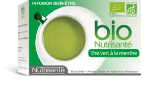 Nutrisanté Bio Tisane thé vert à la menthe  20 sachets