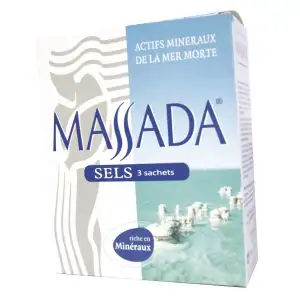 Massada Sels de la mer riche en minéraux Morte 3 x 200 G