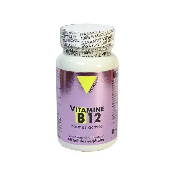Vitall+ B12 B6 B9 Formes actives 60 gélules végétales