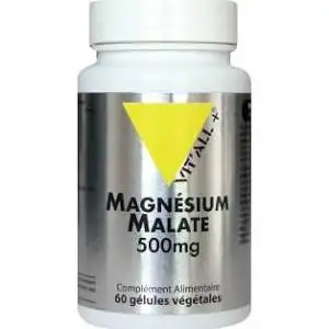 Vitall+ magnésium Malate 500mg 60 gélules végétales