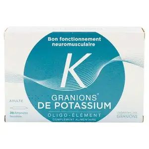 Granions De Potassium - Boite de 30 Ampoules