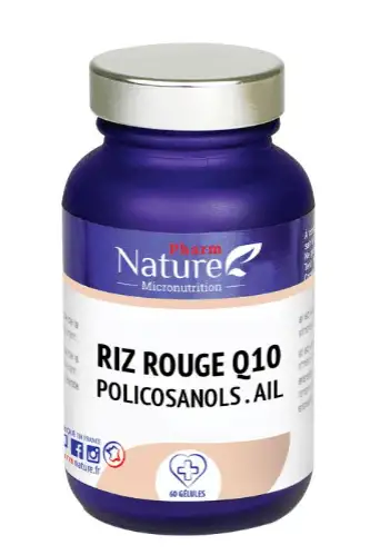 Nature Attitude Riz Rouge Q10 Policosanols Ail  60 gélules